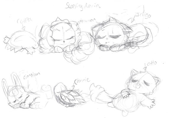 Dessert Dearies - sleeping Dearies Concept Dessert Dearies - sleeping Dearies Concept